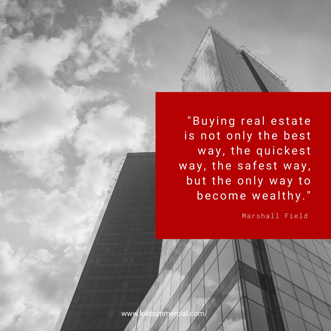 "Buying real estate is not only the best way, the quickest way, the safest way, but the only way to become wealthy." - Marshall Field
#Realestate #Realty #Realtor #Realestateagent
