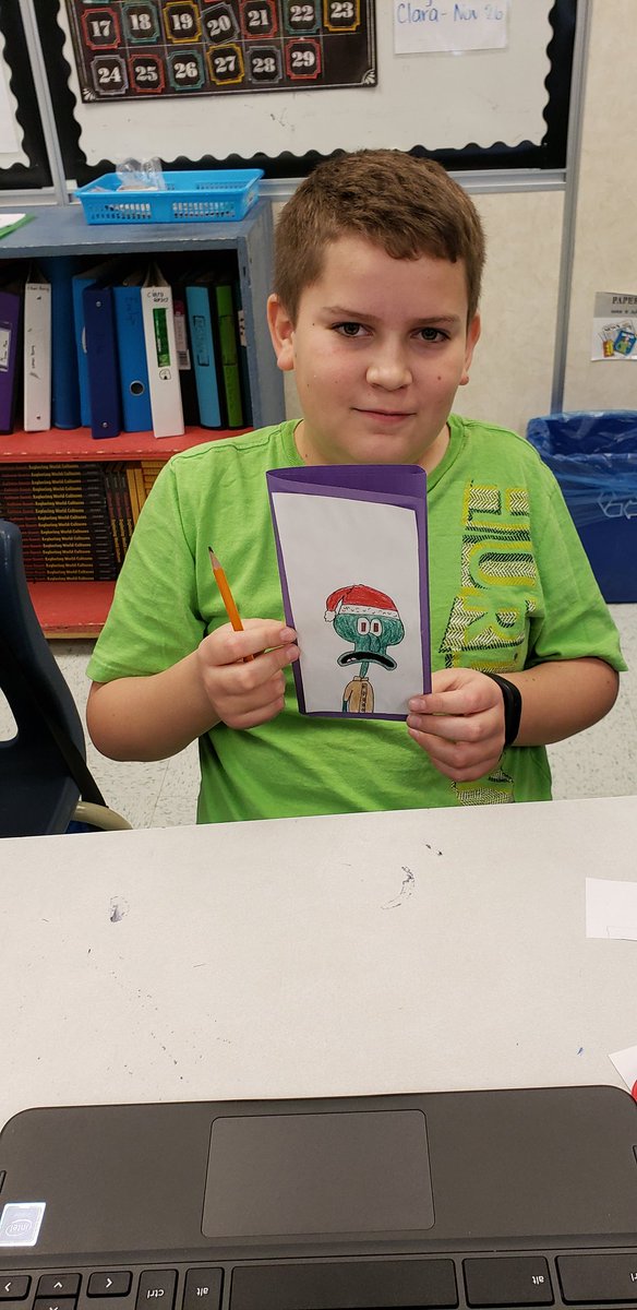 Ms_Hankinson6's tweet photo. Today 6-Hankinson made Christmas cards to support our troops overseas! They will be sent in the mail and hopefully make it in time for the holidays :) @CanadianForces @MCSGophers @TCRCE_NS https://t.co/e1Rm6BVK4R