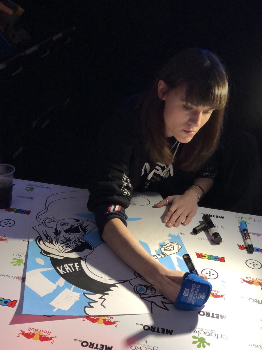 maryspender's tweet photo. .@NicMacTweets drew the artwork for my Lone Wolf EP - she’s now taking part in the UK illustration Championships #macfactor5 https://t.co/TrqfcIsXtT