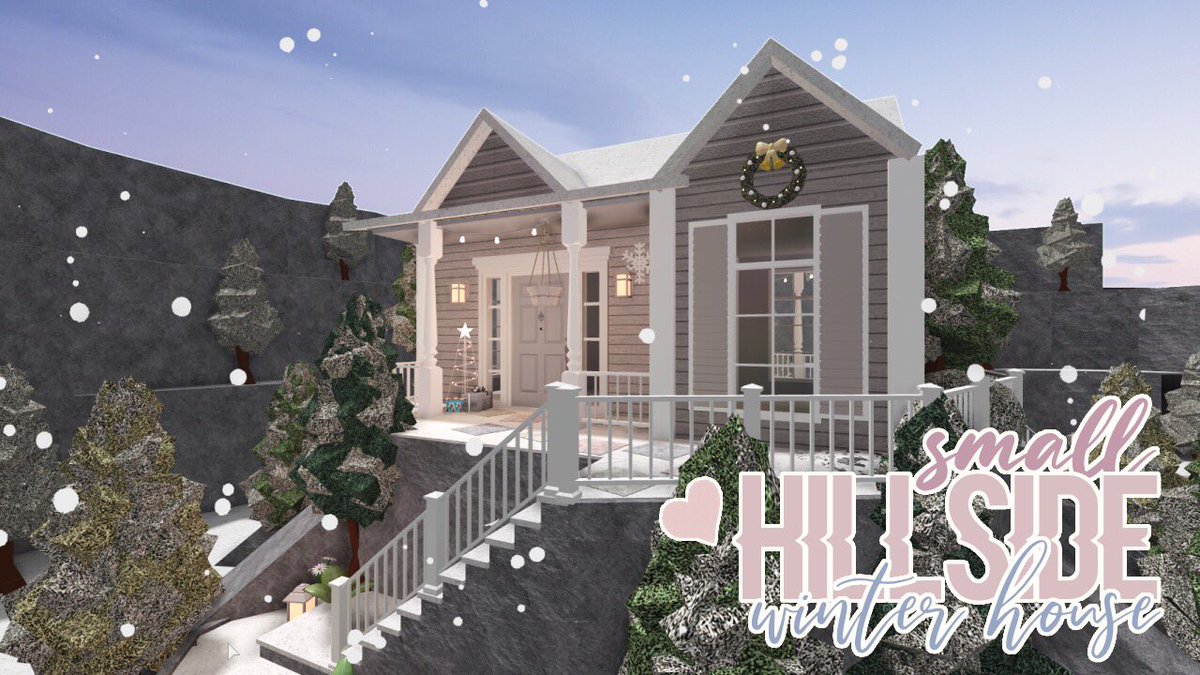 Yumekookie On Twitter Small Hillside Winter House Tour And Speedbuild Is Now Uploaded On My Youtube Channel Https T Co 5ei0ocnc7m Bloxburg Roblox Bloxburgbuild Https T Co Viue70v6sz - roblox speed build cabin