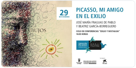 Esta tarde a las 18 h <a href="/CnatalPicasso/">Museo Casa Natal Picasso</a> cierra el ciclo 'Exilio y nostalgia' con la proyección 'Picasso, mi amigo en el exilio'. Estarán presentes el director, José María Fraguas de Pablo y la guionista Beatriz García Borreguero. ¡Muy recomendable! bit.ly/2L7y5fX