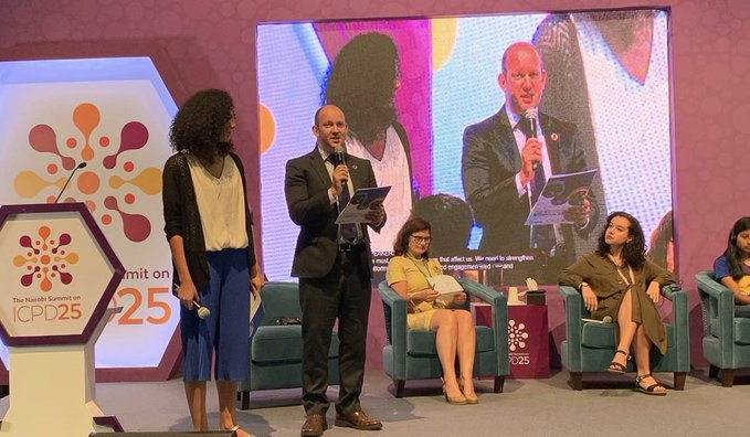 PMNCH's tweet photo. PMNCH and partners 📢 called for action on adolescent wellbeing at the ICPD25 Summit.
Read all about it and don’t miss a chance to add your voice to the draft https://t.co/br7eXnOoPJ before 6 December 2019!
#EWECYouth https://t.co/26lk0AUG9H