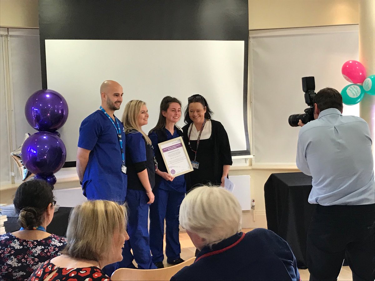 Our fabulous AICU team collect their award for #TeamOfTheYear so well deserved 👏