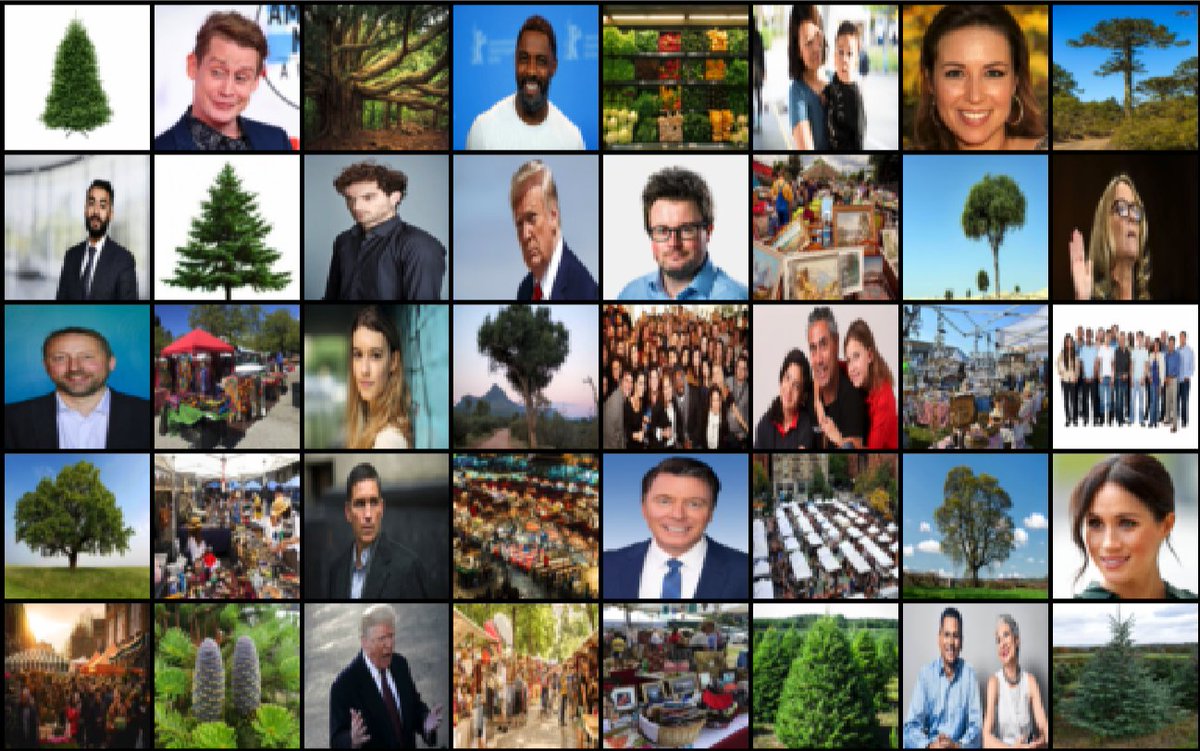 hasty_ai's tweet image. 1/2 Playing around with #ChristmasGAN, by taking normal images and "Christmassifying" them. The results so far are rather bizarre: #idriselba ➡️ female #Santa, #MeghanMarkle ➡️ #Rockefeller ice rink, African tree ➡️ leaping #Santa.