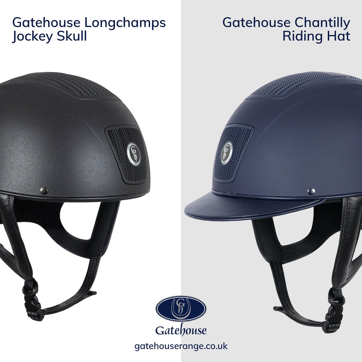 Conforming to PAS 015, these lightweight and well ventilated riding hats are now available 😍 Contact your local Gatehouse stockist to organise a hat fitting today. More info can be found on our website - gatehouserange.co.uk