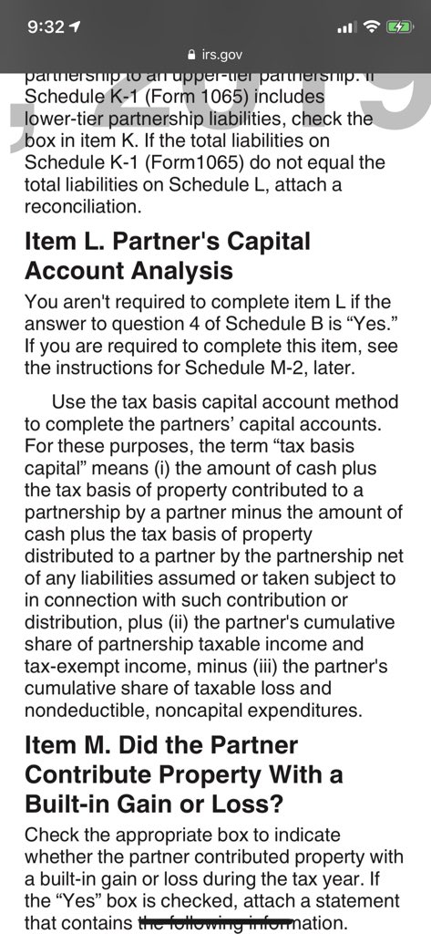 For 2019, those small pships would still not need to provide tax basis capital. But those same 1 million pships presumably would have to follow the other new proposed disclosures for 2019 such as beginning and ending §704(c) built-in gain or loss. We will see what happens.10/10.