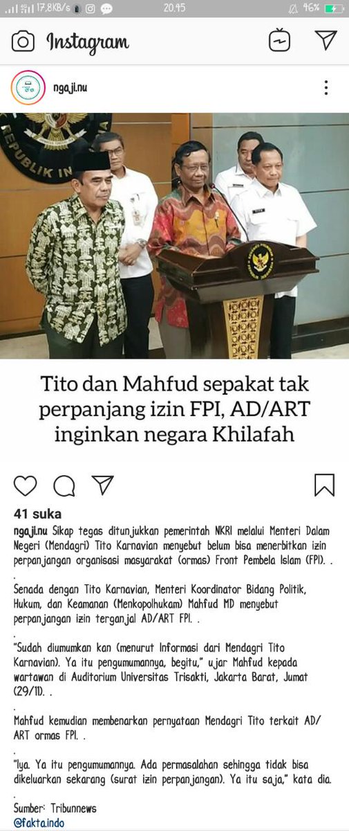 Modah2han ini menjadi kenyataan buat NKRI ,,, kalau menurut saya FPI mimang sudah layak dimusnahkan
Atau dilenyapkan dari NKRI