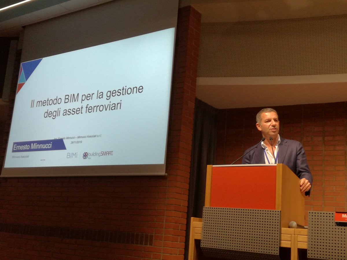 anna_moreno_res's tweet photo. Ernesto Minnucci della #minnucciassociati e socio di #ibimi presenta il metodo #BIM per la gestione degli asset ferroviari nella conferenza organizzata da #CIFI presso #ACCAsoftware https://t.co/tzsyxi9mda