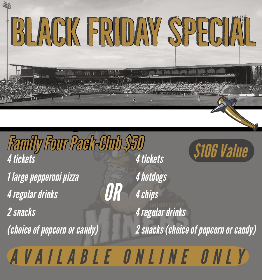 🚨BLACK FRIDAY DEAL!🚨 Offer available only until Sunday, Dec. 1st at midnight, online only. Get a Club Seat Family Four Pack with your choice of hotdogs or a Large Pizza for just $50.00. Over $100 in value for just $50.00. Get yours today at gp1.glitnirticketing.com/gpticket/store…