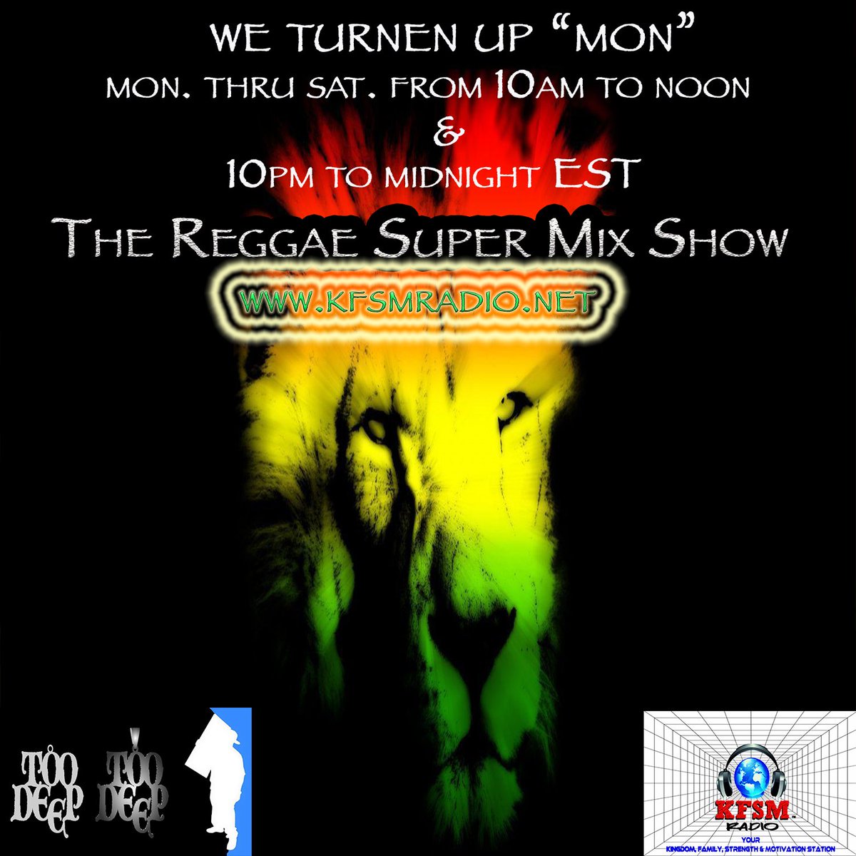 imtoodeep's tweet photo. Tune into the Official Reggaeton Mix on KFSM #Daily from 10am till 11am
Radio #Reggaeton #Music #Pitbull #DaddyYankee #DonOmar #Mix #KFSMRadio on Tunein App here https://t.co/U0N3iBLHkw or on Live365 App @imtoodeep#UK #RADIO #USA #Mixleplix https://t.co/0BYxX3kURt