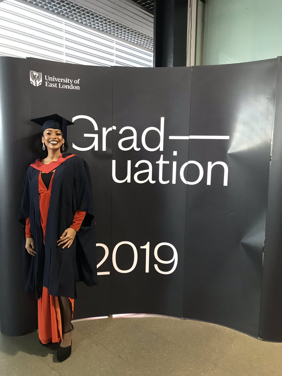 RoxannGabriella's tweet image. A child of Africa @UEL_News #graduation2019