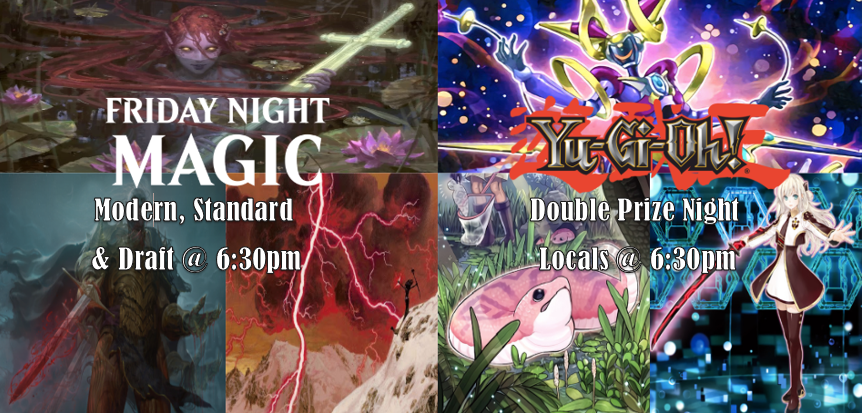 Hope you all had a great Thanksgiving yesterday! Hope to see you tonight for our events and if you're looking to do some early holiday shopping, don't forget we are having a huge sale all today and tomorrow! 🎁 #MTG #FNM #MTGSTANDARD #MTGMODERN #MTGDRAFT #CT