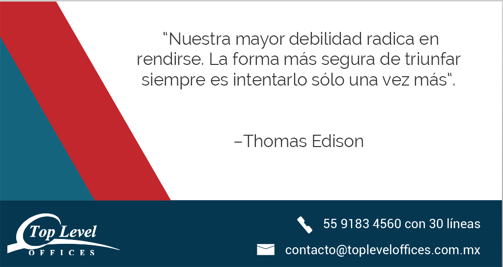 TopLevelOffice's tweet photo. Jamás hay que rendirnos, mejor intentémoslo un vez más. 
#Éxito #CDMX https://t.co/cQuEjGtwcX