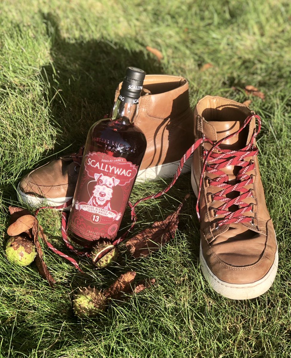 Late Autumn walks accompanied by a dram of wonderfully spiced, Sherry matured #Scallywag Speyside Malt... #AdventurersDram 🥃
