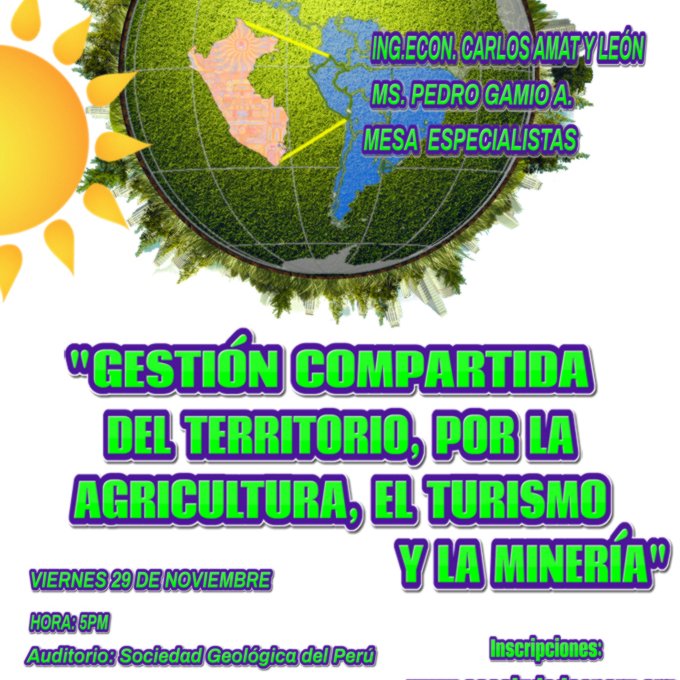Nikosun6's tweet photo. @MinamPeru Y a propósito de temas coyunturales, importante FORO en SGP (Miraflores), hoy a las 5pm https://t.co/qVsi28EiUL