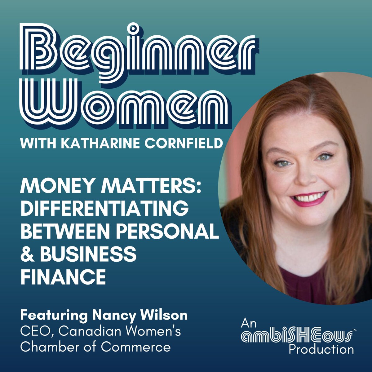 ambiSHEous's tweet photo. Ep. 07 of the #BeginnerWinner Podcast is out, ft. @thatnancywilson, Founder & CEO of the Cdn Women’s Chamber of Commerce (@can_wcc)!
🎧 at https://t.co/GFI88nQsXj!
#finance #finlit #credit #FLM2019 #entrepreneurship #business #womeninbiz @girlaboutotown @INTERAC https://t.co/srUD4vFXPt