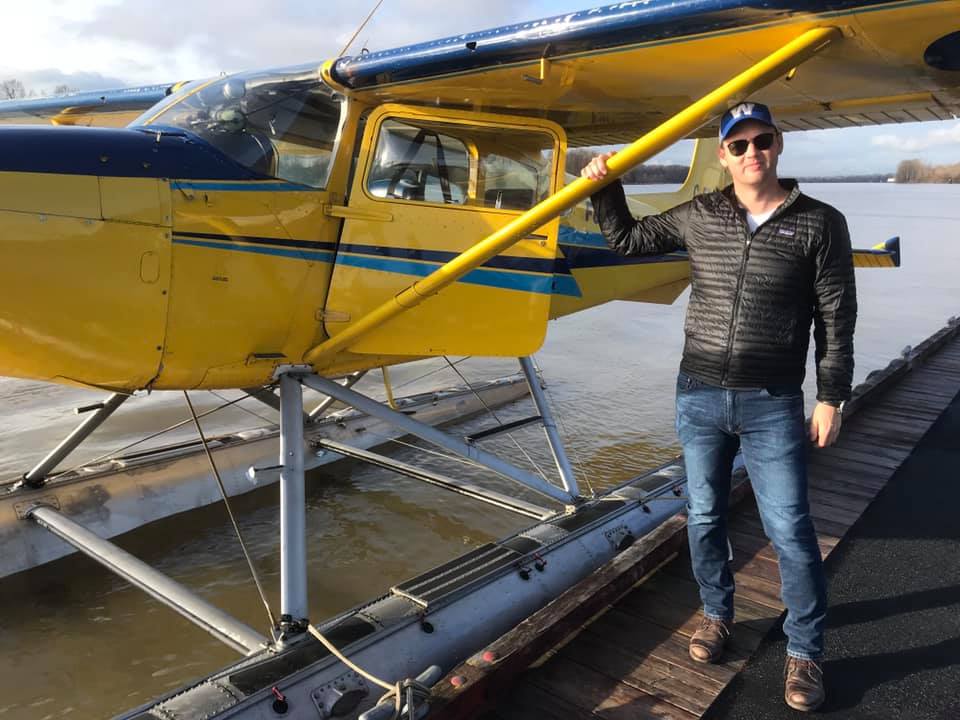 ftlangleyair's tweet photo. Westjet’s Tim Perry stopped by to do his rating and explore the coast this week. A natural aviator, and all-around good guy, he was one of the easiest ratings ever! #FlytheFort #floatplane #seaplane #pilotlife #BC #floatplanetraining https://t.co/mTtDtti4Us