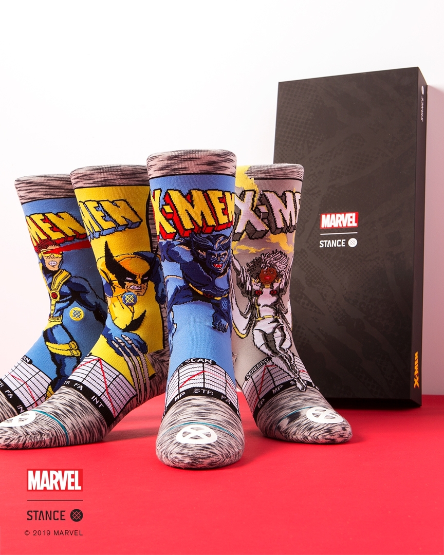 stance's tweet photo. Mutants Unite! 💥
Professor X and his band of mutants are back with a new collection inspired by the animated Saturday morning classic.
The collection is available now, exclusively at Stance Retail and Online👇
https://t.co/TSs3UlM8c9
#MarvelxStance #UnwrapTheUncommon https://t.co/A1ZvRYLOGz