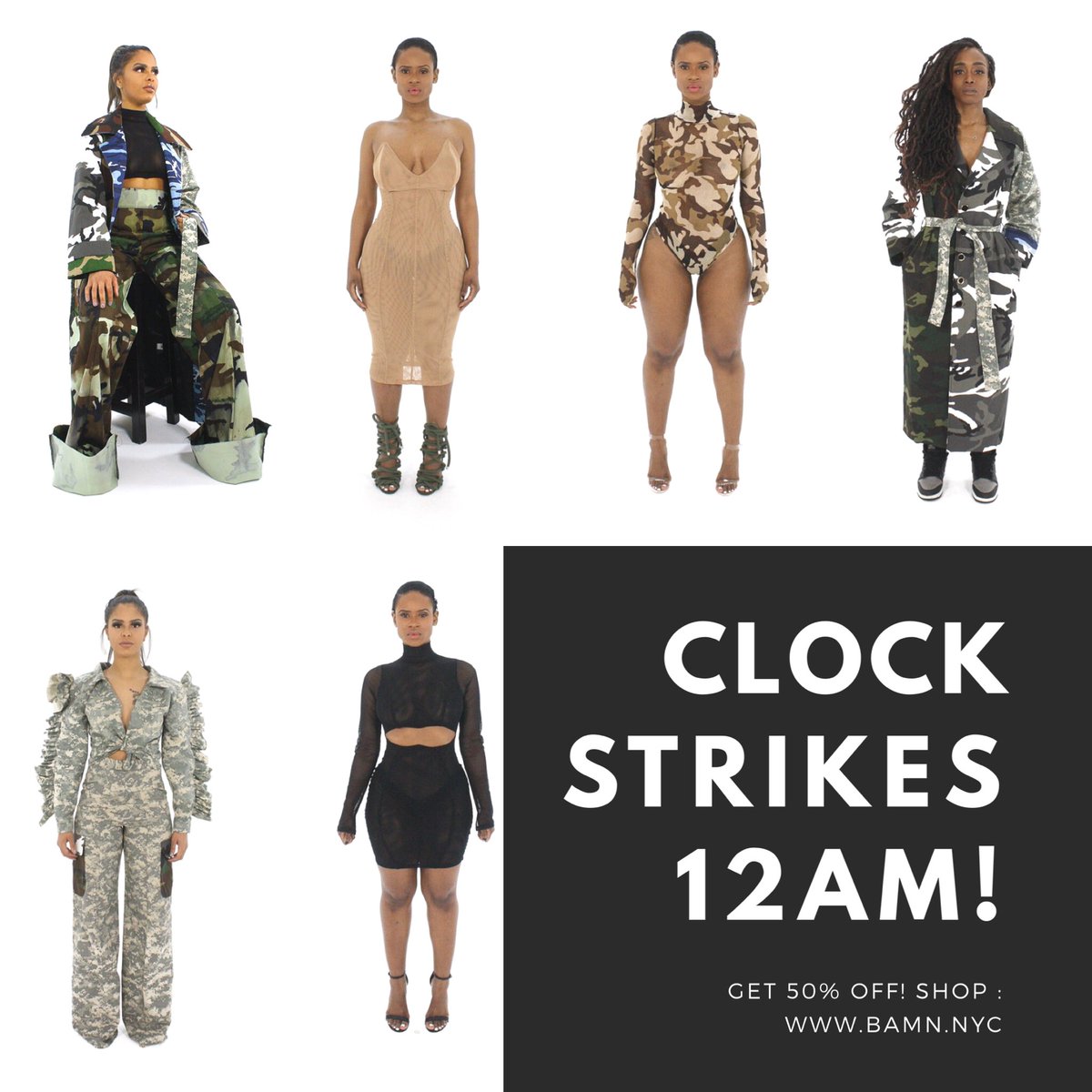 50% off my collection today! Head on over and shop!shop!shop! 
bamn.nyc