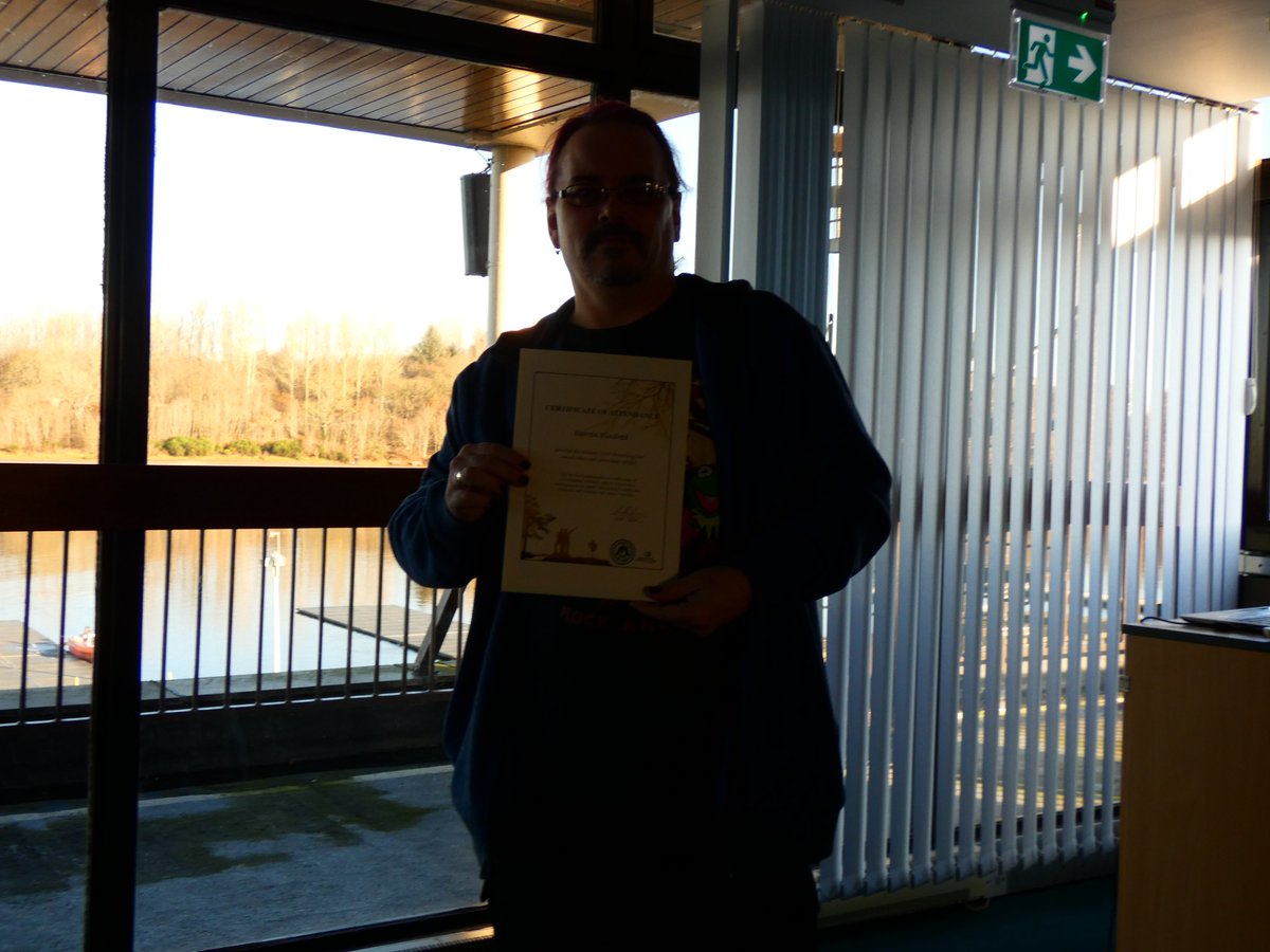 Rev_D_UK's tweet photo. Got my certificates today for attending #BranchingOut #SafeUseOfTools (Axe, Saw, Knife etc) and #TheJohnMuirDiscoveryAward - And went on a speedboat - So wicked but cold with the wind in your face https://t.co/p2R04SkhP7