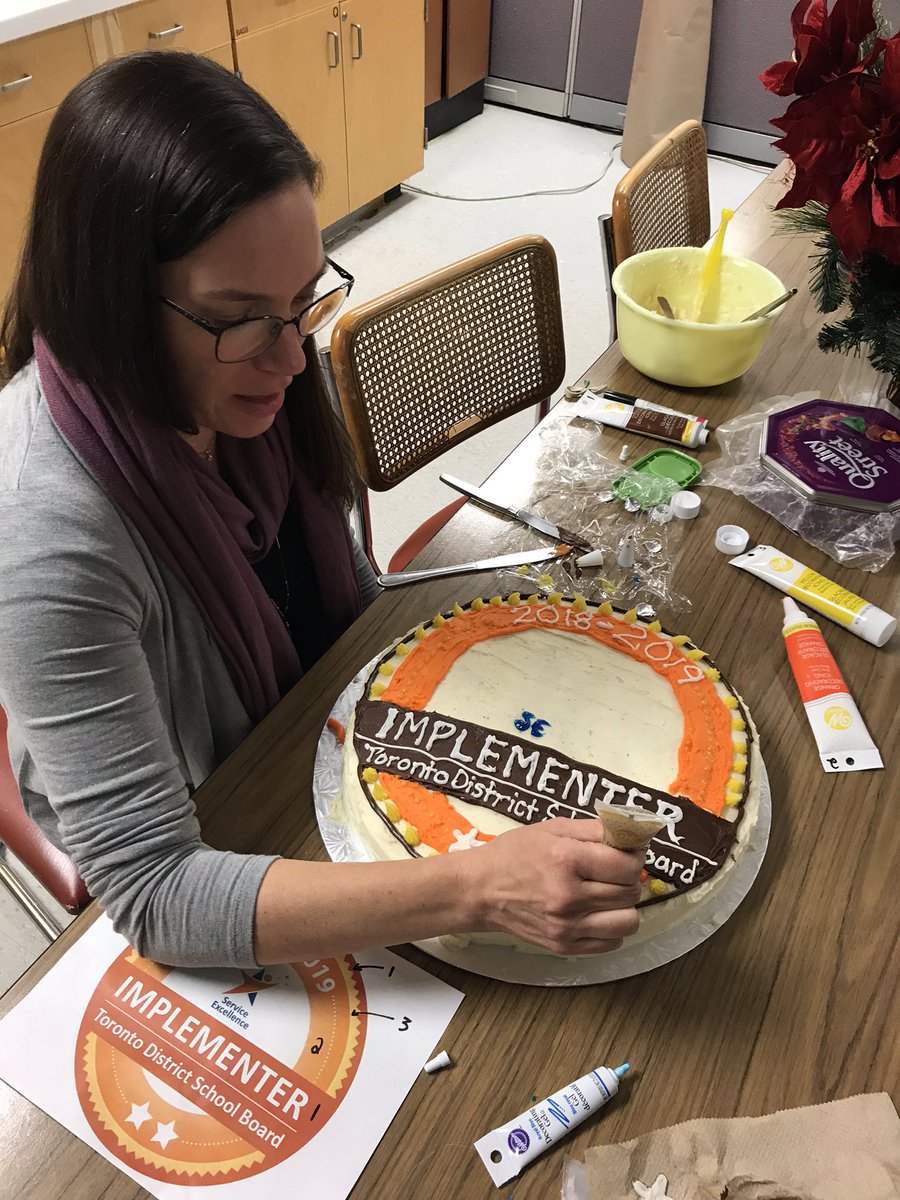 TDSBServiceEx's tweet photo. Did someone say cake?? Sustainability team hard at work creating a cake to celebrate their 2019 certification level!! Can’t wait to try it :) @TDSBServiceEx @manonjgardner @Carlenegannon1 https://t.co/dzBRVFA5k1