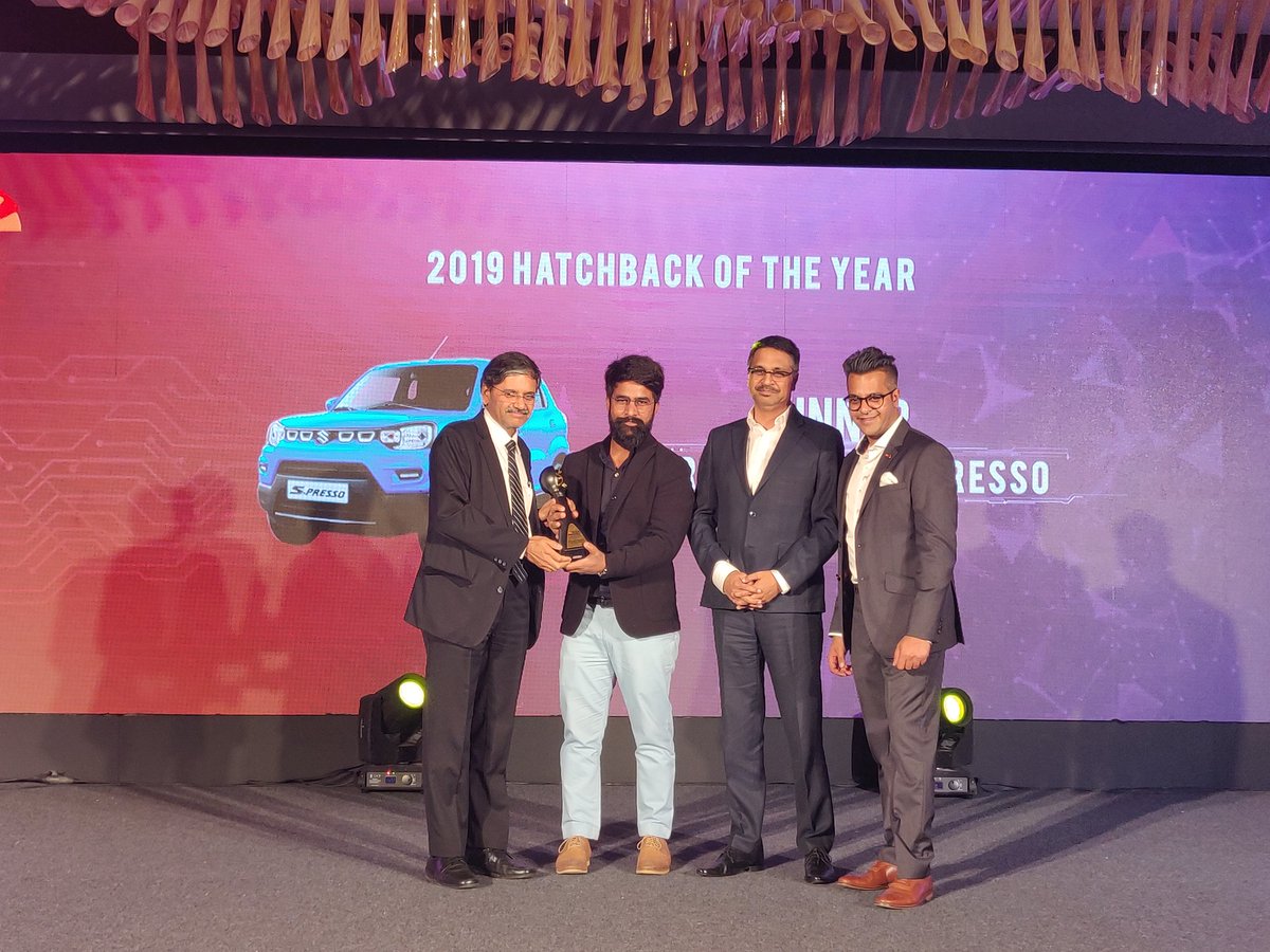 Im_Ankit89's tweet photo. @JagranNews #HiTechAwards2019 #HatchbackoftheYear @Maruti_Corp #SPresso @SidnChips https://t.co/RkLfwLTnYS
