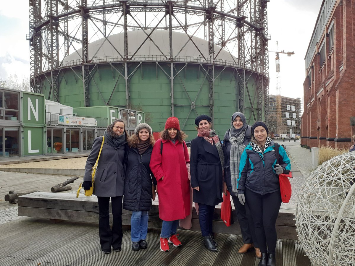 GlobalWomensNet's tweet photo. The visit to @euref was an exciting note to end the #GWNETStudyTour on. A big thank you to Ralf Wollheim, Mariem Khemir & the EUREF family, who welcomed us and showed us the endless possibilities that can be achieved through creativity & collaboration. https://t.co/Duf01RD0A4