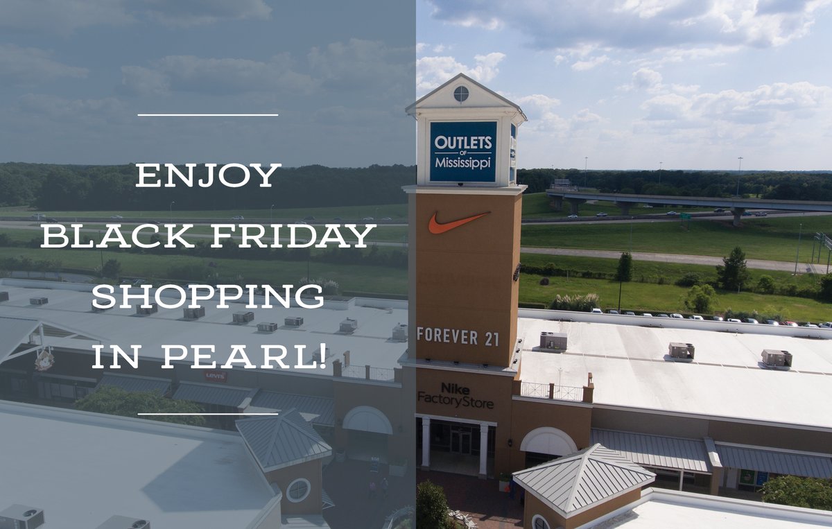 visitpearlms's tweet photo. It’s Black Friday! Make plans to put the Outlets of Mississippi on your shopping list! View their website for a full store directory. https://t.co/xL8rbYvJCS