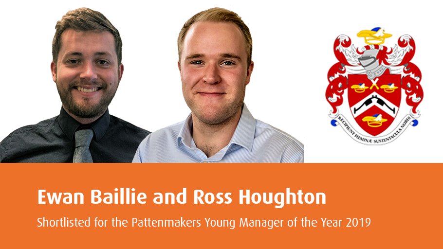 We are proud to announce <a href="/RossHoughton/">Ross Houghton</a>, CSR Manager, &amp; Ewan Baillie, Asset and Compliance Manager, have been shortlisted for the <a href="/PattenmakersCo/">The Pattenmakers</a> Young Manager Award. The shortlisting is in recognition of their commitment and hard work. Good luck from everyone at Atalian Servest.