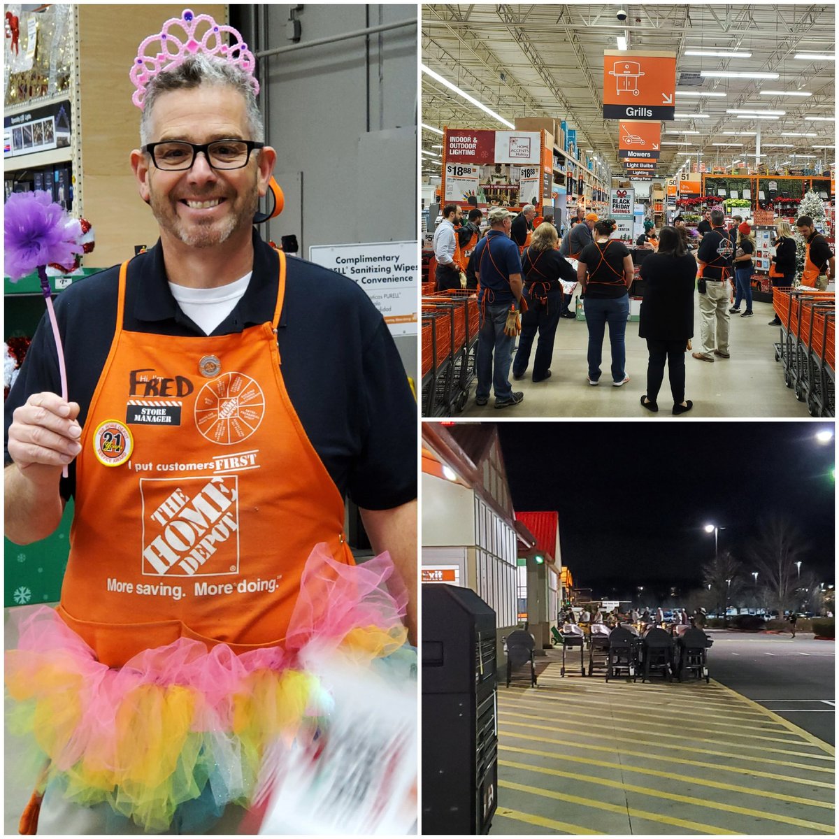 Brandy (Webb) Stout (@bwebbhdpro) on Twitter photo Dawsonville 0174 Black Friday ready! <a href="/FredBrownHD/">Fred Brown</a> (when your store manager raises the most $ in his bucket.. he wears a tutu, tiara and spreads magic with his wand)😁 Dawsonville 0174 Black Friday ready! <a href="/FredBrownHD/">Fred Brown</a> (when your store manager raises the most $ in his bucket.. he wears a tutu, tiara and spreads magic with his wand)😁
