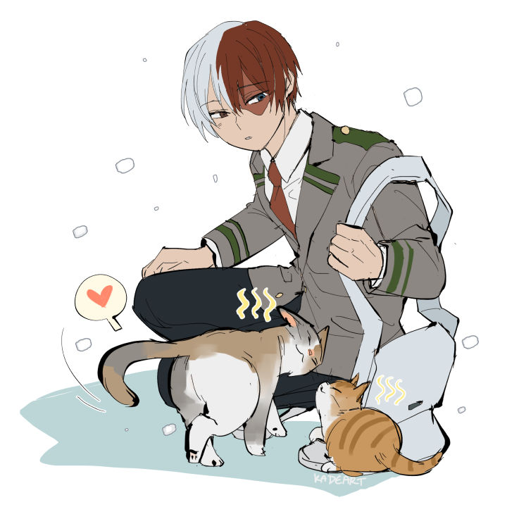 Shoto with cats in winter? 