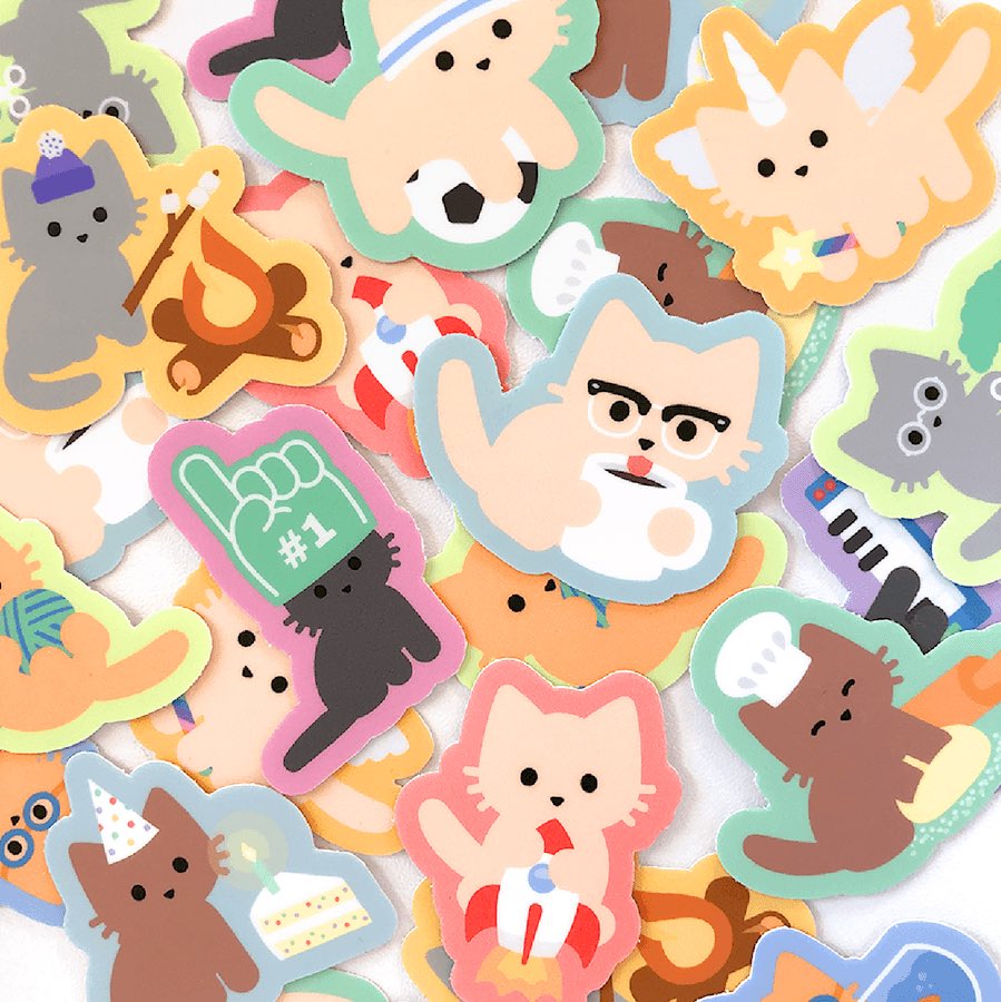 Like kittens? How about chef kitties, unicorn kitties, kitties with coffee...

Now in — 🔮 MYSTERY Kittens Sticker Packs! Each pack comes with 3 mystery kittens (spoooky)

Collect them all! tabbycats.club/shop

🎁 Today only, get 20% off your order! Use BLACK-CAT at checkout.