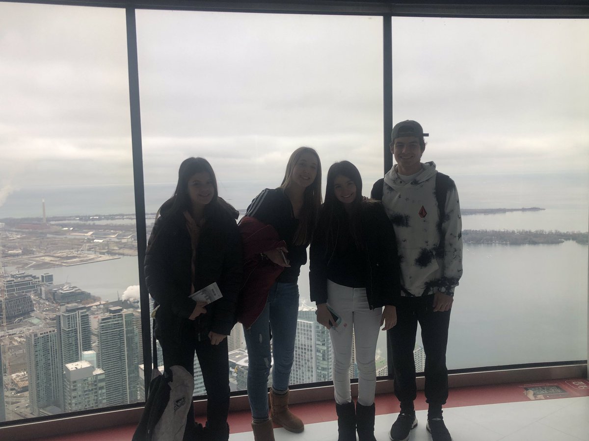 Hastings-Prince Edward International Students in Toronto. CN Tower. Checking out the views: horizontal and vertical! <a href="/isp_hpe/">HPE International</a> <a href="/eastsideravens/">Eastside Ravens</a>
