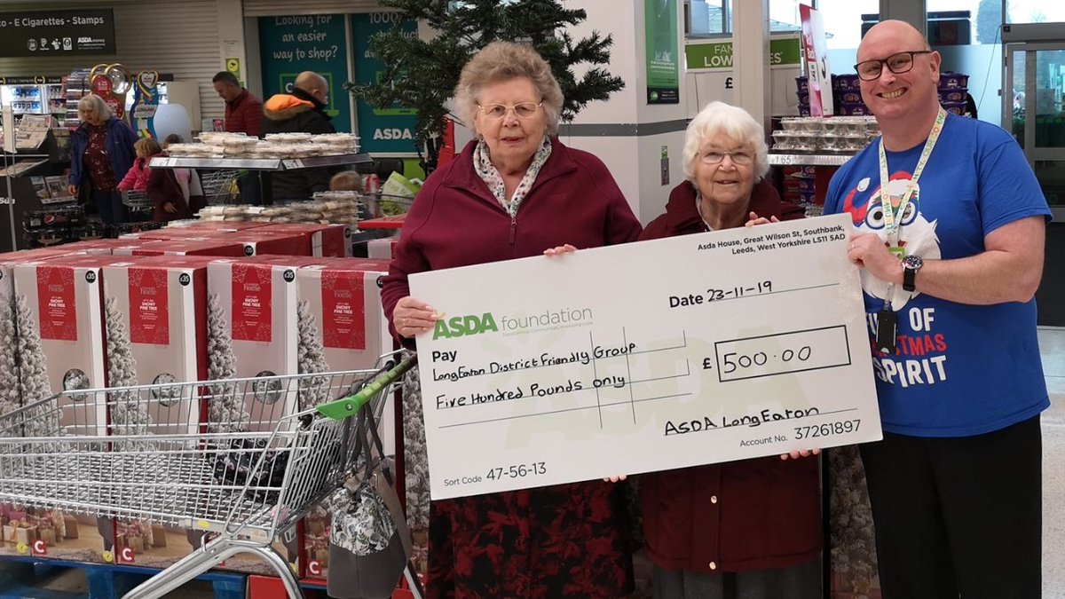 Here's our Long Eaton store's community champion Jon presenting Long Eaton Friendly Group with a cheque for £500 for winning our recent green token vote. Jon says: "They are over the moon with the support they have received from our customers."
