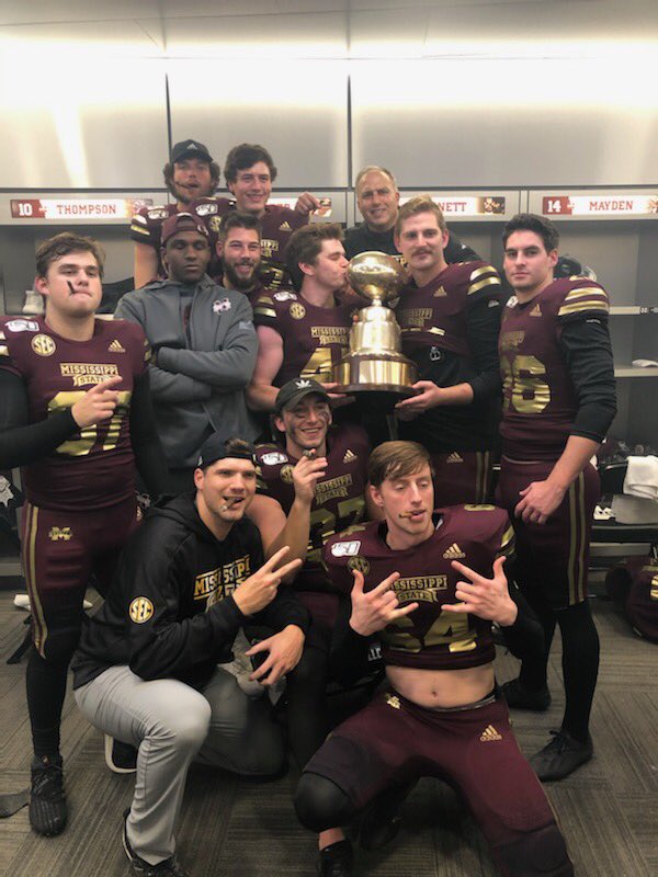 Today I’m thankful that my teammates don’t hike their leg when I’m about to kick an extra point. #HailState