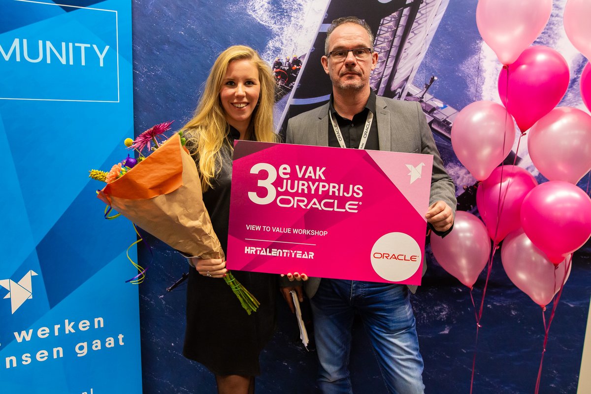 En ook de uitslag van de vakjuryprijs is bekend! De nummer 3 is Vera geworden. Gefeliciteerd met de view to value workshop van @Oracle_nl #toty