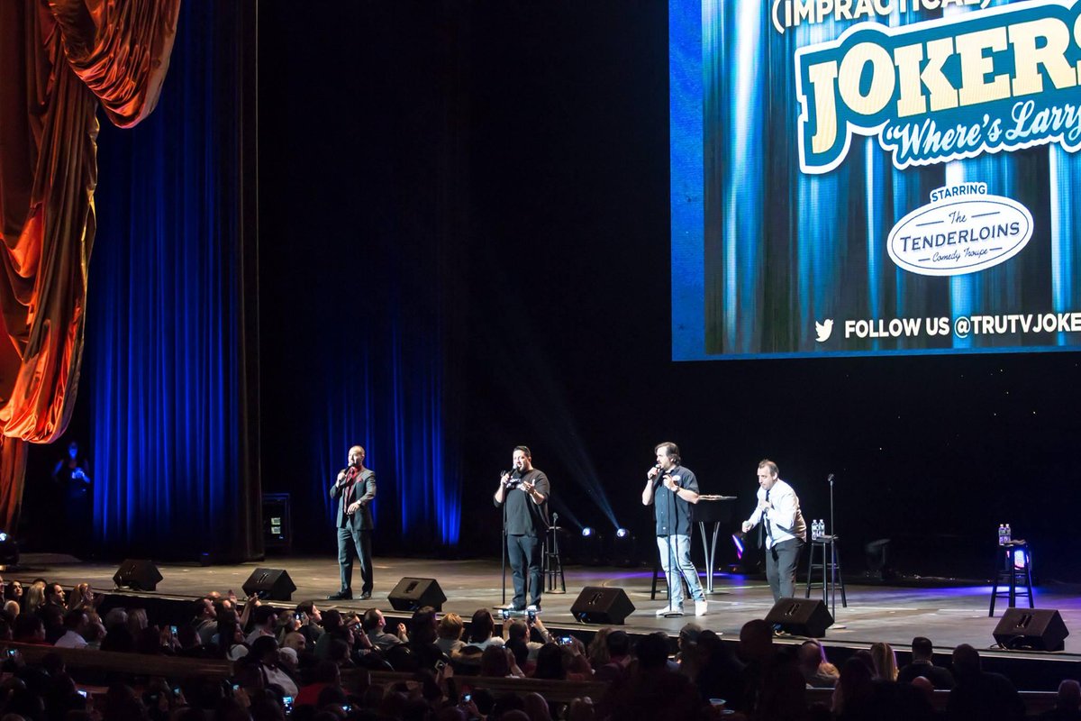.@truTVjokers return to @RadioCity for three shows this January!Two shows are sold out - get tickets to see them on Saturday, January 18 at 4pm here: http://bit.ly/34bLFXk @thetenderloins @SalVulcano @Joe_Gatto @BQQuinn @jamessmurray 📷: Vladislav Grach
