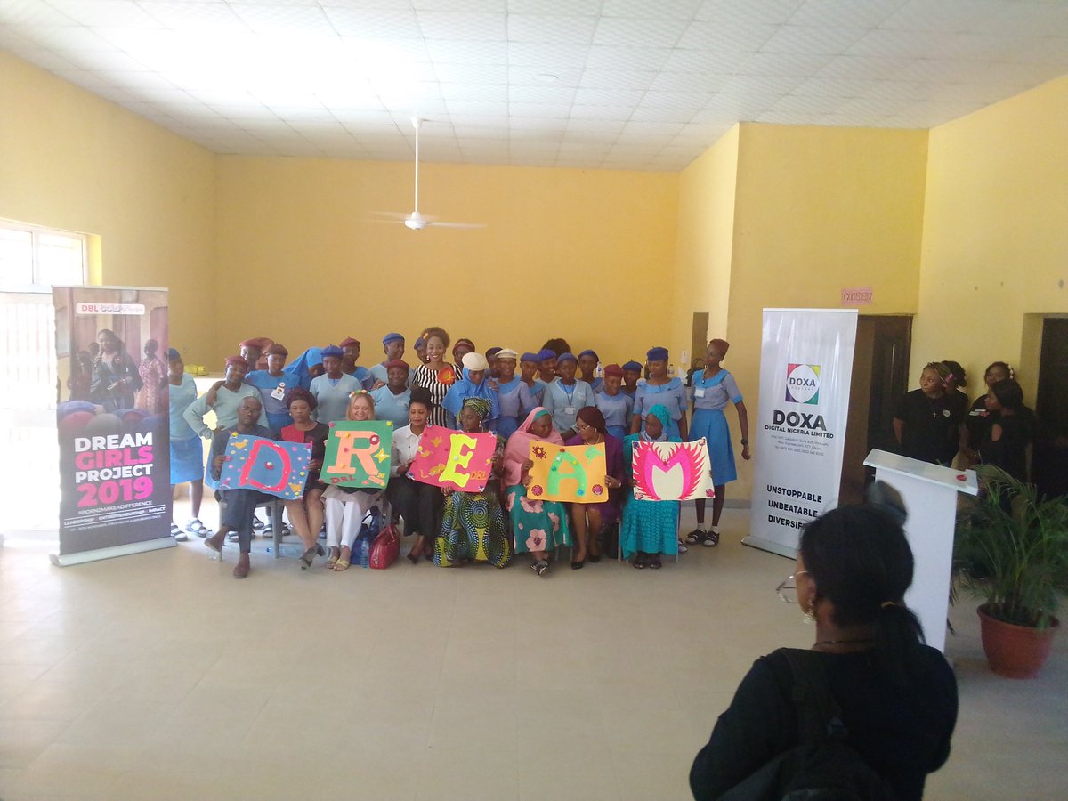 DOXA_EVENTS's tweet photo. #DreamGirlsProject2019 initiated by Mrs. Dayo Benjamin Laniyi with major focus on GSS Dutse Abuja, enjoyed a host prominent international guest along side the Minister of Youth and Sports in the synergetic activation of the dream for the African Girl Child.
#BornToMakeADifference https://t.co/lIdOthGEXP