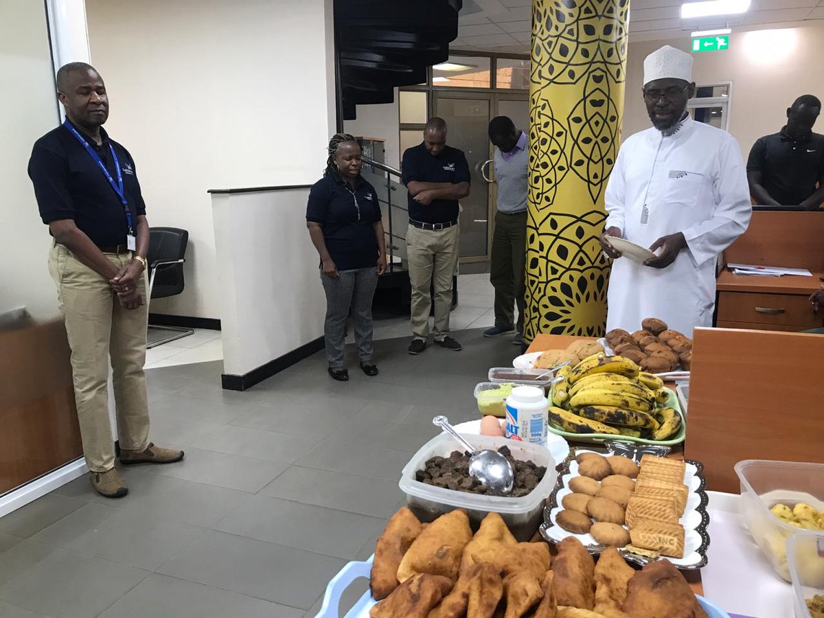 GulfAfricanBank's tweet photo. Our Operations team was not left behind for our #PotluckFriday sharing food and ideas on how to improve our service delivery. https://t.co/CnI8z2fTyy