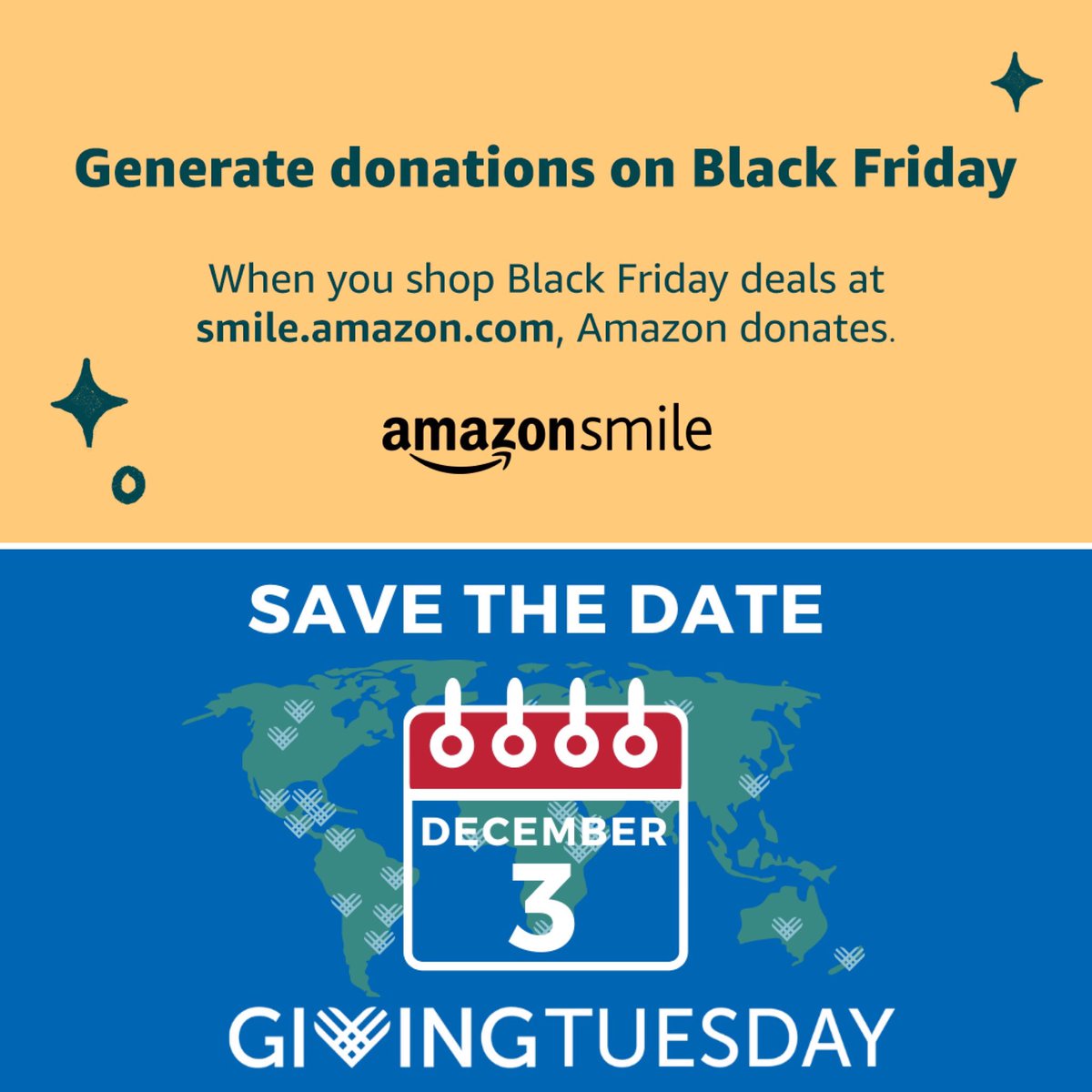 With #BlackFriday deals happening this weekend &amp; #GivingTuesday coming up on 12/3 - there are so many ways to support Current!

Use @amazonsmile to shop Black Friday: smile.amazon.com/ch/26-2833911

Join in <a href="/GivingTuesday/">GivingTuesday</a> by donating to Affordable Christmas: christmasbycurrent.org/give