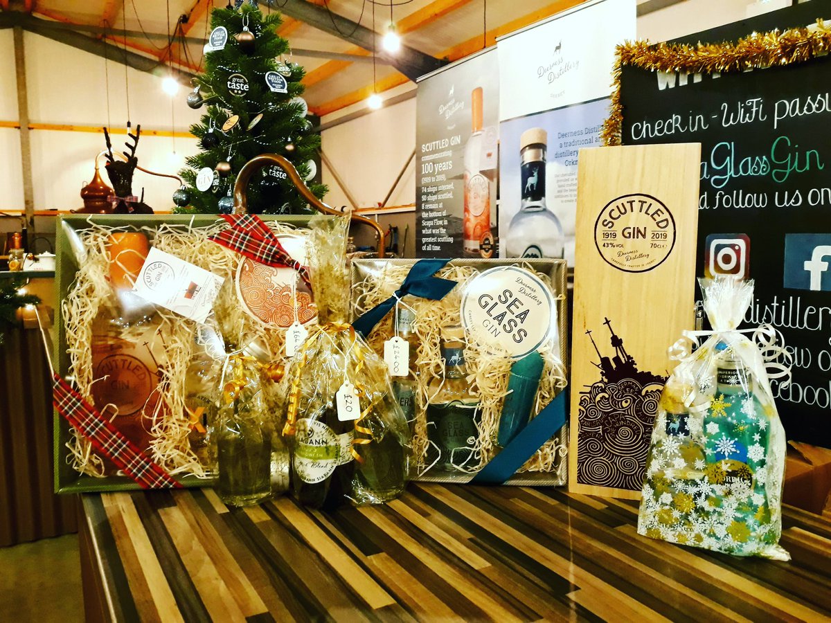 deer_distillery's tweet image. Come along to William Shearer's in Kirkwall this Sunday 1st December to sample our award winning spirits, purchase luxury hampers or pickup some of the last remaining limited boxed 'Scuttled Gin' versions!! 🍸
#orkney #deernessdistillery #visitorkney @ShearerOrkney