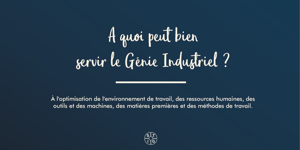 STGIndustriel's tweet photo. Le #GénieIndustriel est un monde que peu de gens connaissent, et l'une des questions que S.TGI rencontre le plus souvent c'est : à quoi cela sert-il ? 

On espère que cette réponse vous apportera un peu plus de lumière sur notre métier 🌟 https://t.co/yTfY2NFKcY