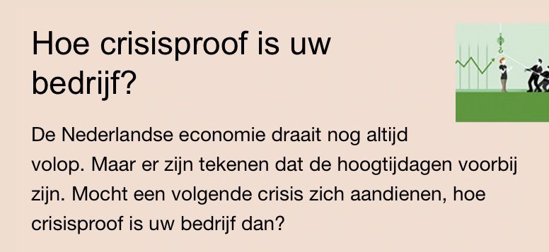 In een auto zorg je dat eerst de remmen goed werken, voordat je volop gas geeft. Binnen een bedrijf geldt eigenlijk hetzelfde principe.

Omdat het fundament onvoldoende op orde is, ontstaan er bij veel bedrijven problemen bij stevige groei. Hetzelfde geldt bij een crisis...