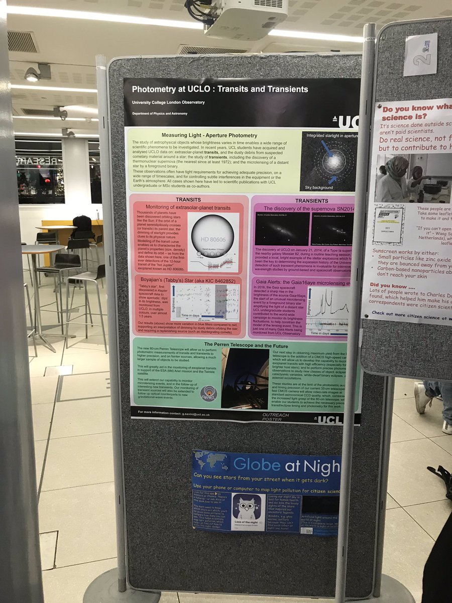 We’ve got one or two nice space posters up outside the lecture theatre  #Orbyts
