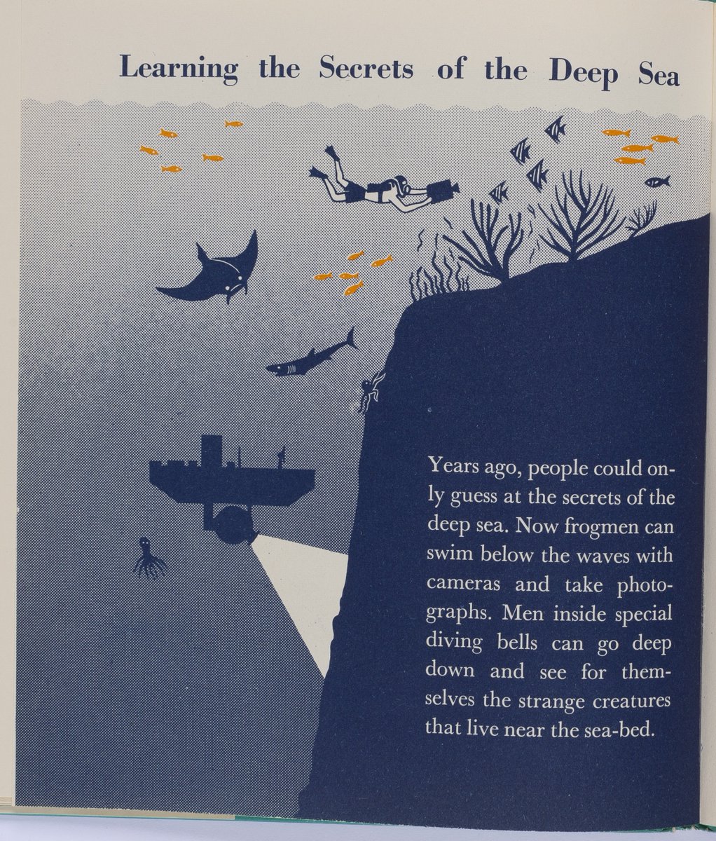#MarieNeurath often explored the mysteries of the natural world in her books for children. These pages are from The Wonder World of the Deep #Sea. We've made the whole book available to view: bit.ly/35MJh9H #ExploreYourArchive #MysteriousArchives #Isotype <a href="/MarieNeurath/">Picturing Science for Children</a>