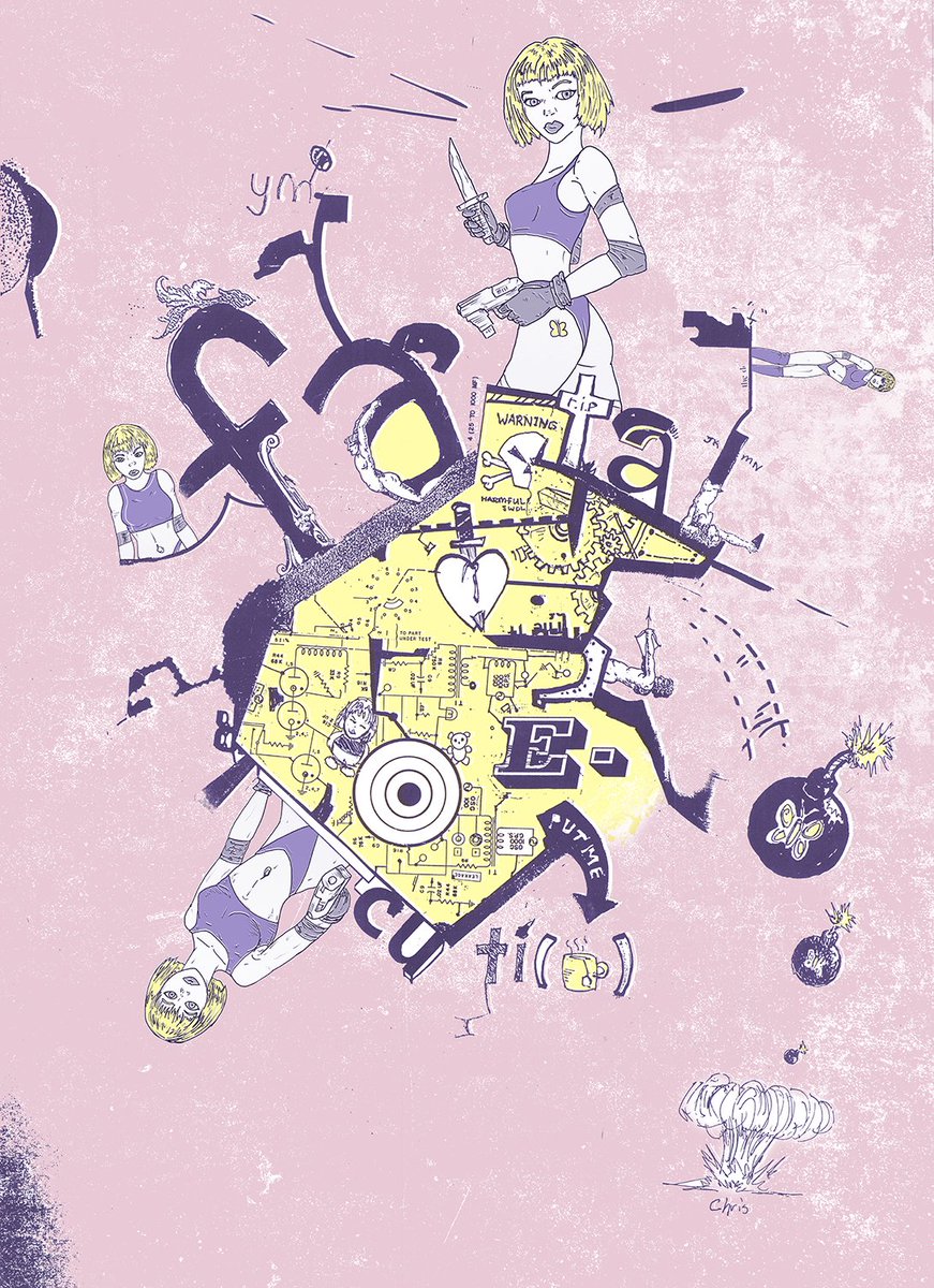 art_chris's tweet image. H
　 E
　　　 L
　　　　 L
　　　　　o
　　　　　 o
　　　　　o
　　　　 。
　　　 。
　　　.
　　　.
　　　 .
　　　　.

I'm Chris 

I do art,design &amp;amp; #visdev 

My Instagram is instagram.com/art_weapon 

My society6 is society6.com/art_weapon