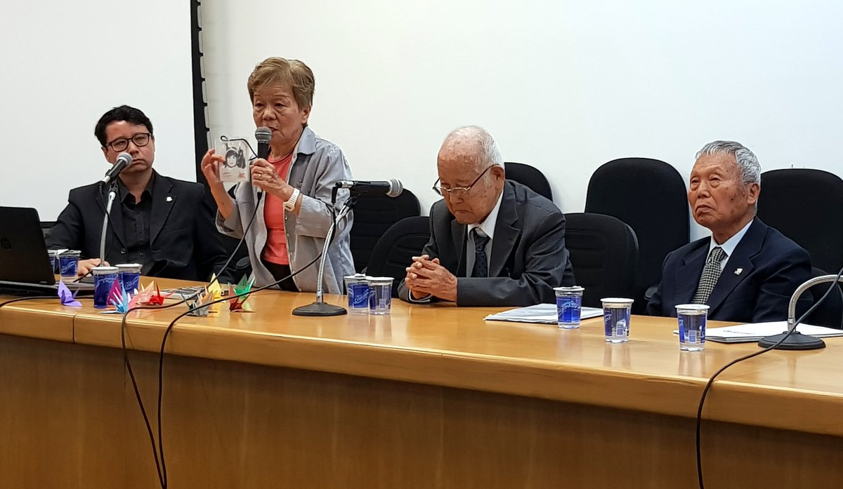 esmpsp's tweet photo. ESMP promove palestra com sobreviventes da bomba atômica de Hiroshima. Evento aconteceu na última quarta-feira (27/11) e marcou o encerramento do II Curso de Extensão em Direitos Humanos: https://t.co/pSvEsZjok7
#DireitosHumanos #ESMP #cursoextensão https://t.co/EFNmkWMeig