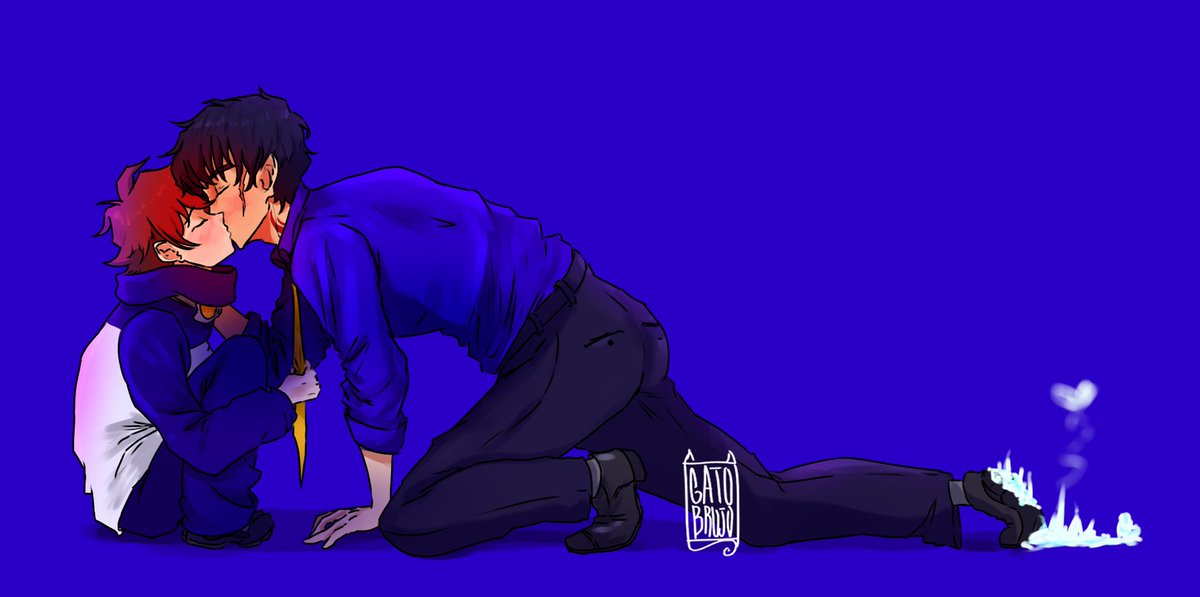 gatobrujoart's tweet photo. #huevember2019 day 17 (sorry the past one has actually day 16) #Steleo is a ship that I love a lot and I want to draw more about them. Also #血界戦線 is one of my favorites anime of all the time. #kekkaisensen #bloodblockadebattlefront #fanart #illustration #FanArtFriday #fandom https://t.co/OB6HWxvCJS