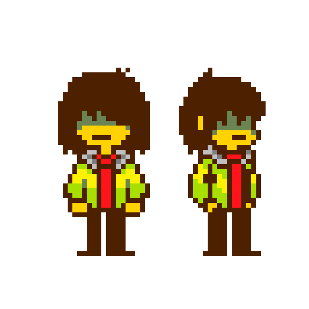 Small sprite of Kris with a jacket. 