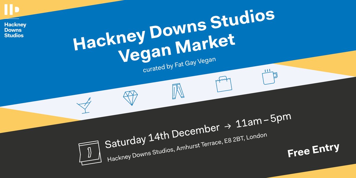 2 weeks until the original London vegan market is back in festive form 🎁🎄🍷 
Curated by <a href="/FatGayVegan/">fat gay vegan</a>, expect a showcase of the best plant-based street food in the capital, ethically made &amp; sourced gifts, second-hand clothing, pantry vegan treats &amp; more: ow.ly/oCYL30pXC70